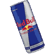 Red Bull can animated