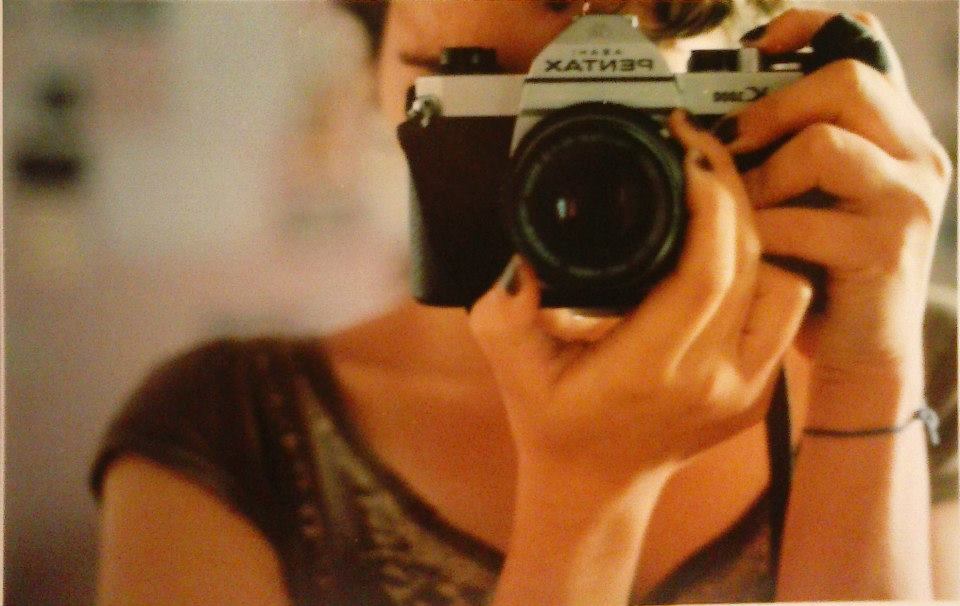 Analogue self-portrait of the artist as a banner